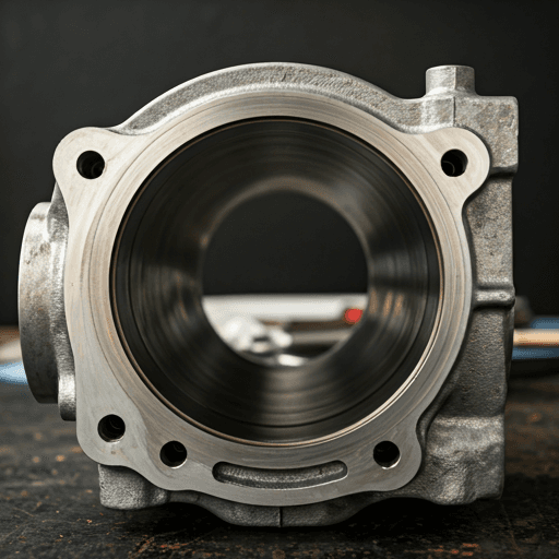 Inside of an engine cylinder bore