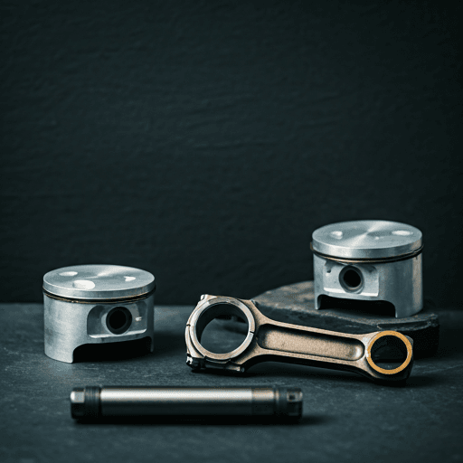 Pistons and connecting rods